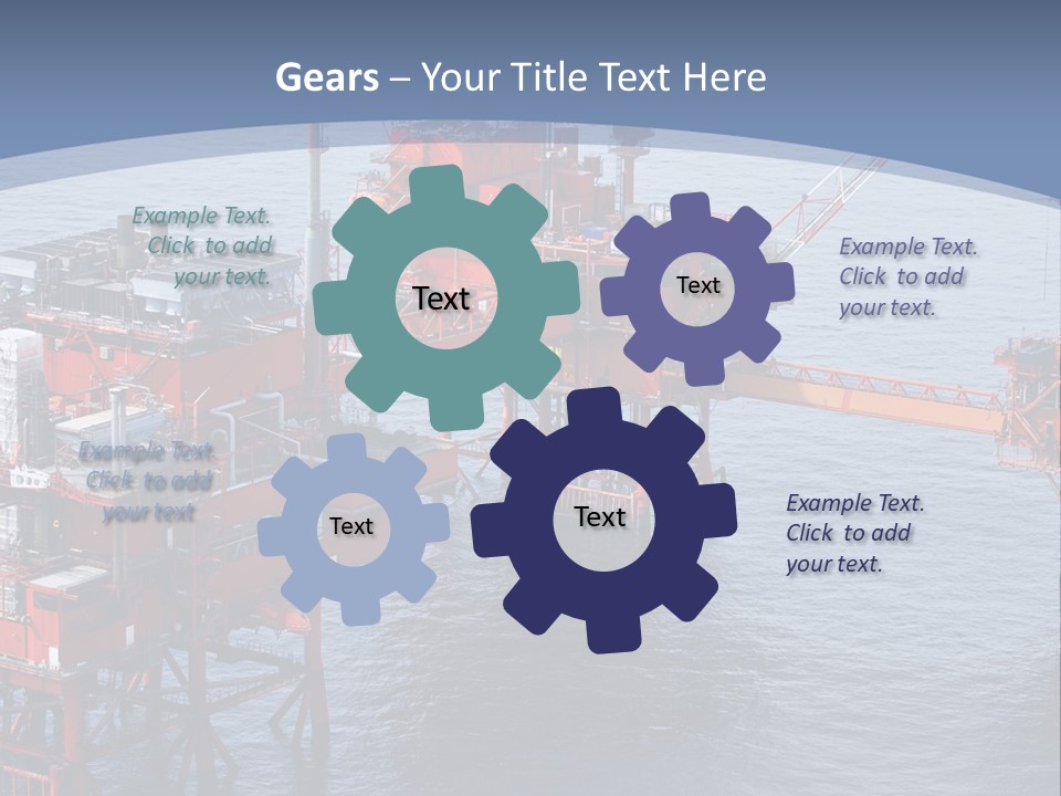 An Oil Rig In The Middle Of A Body Of Water PowerPoint Template