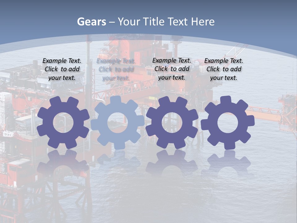 An Oil Rig In The Middle Of A Body Of Water PowerPoint Template