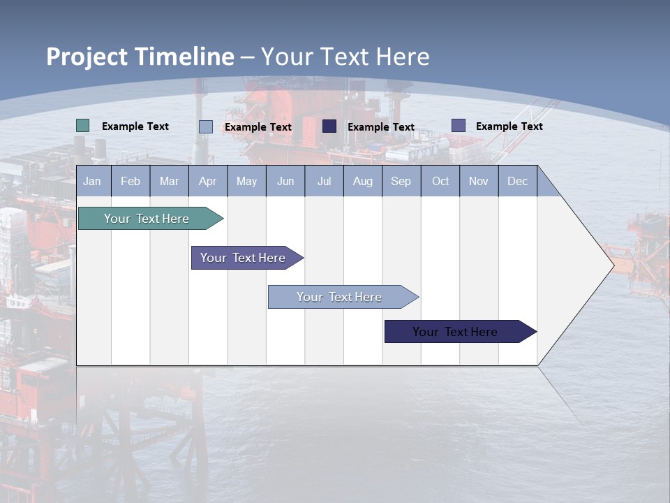 An Oil Rig In The Middle Of A Body Of Water PowerPoint Template