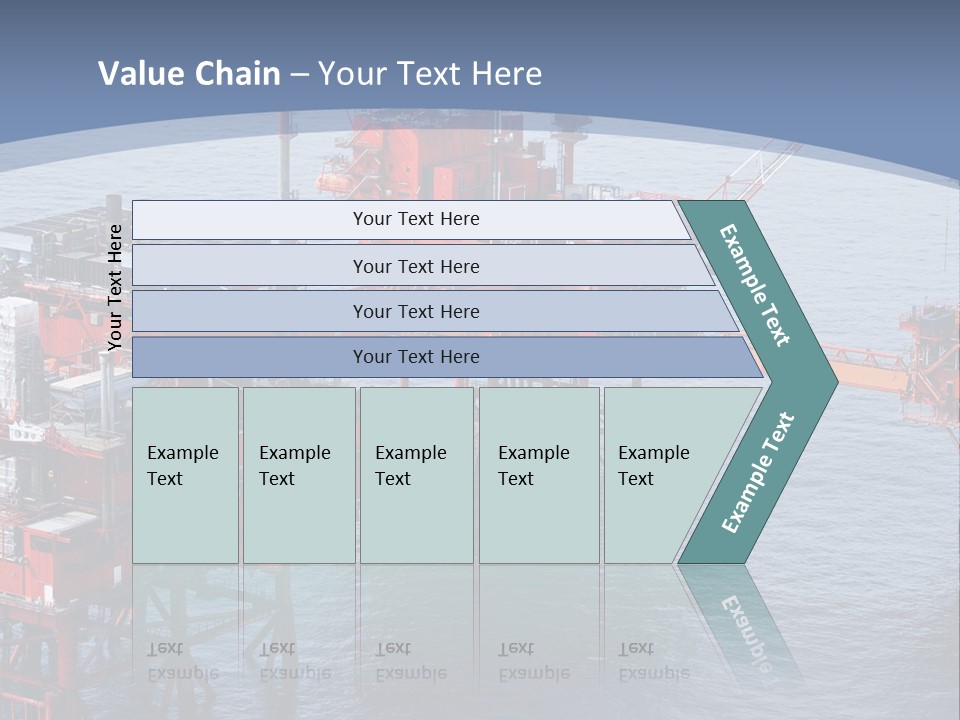 An Oil Rig In The Middle Of A Body Of Water PowerPoint Template