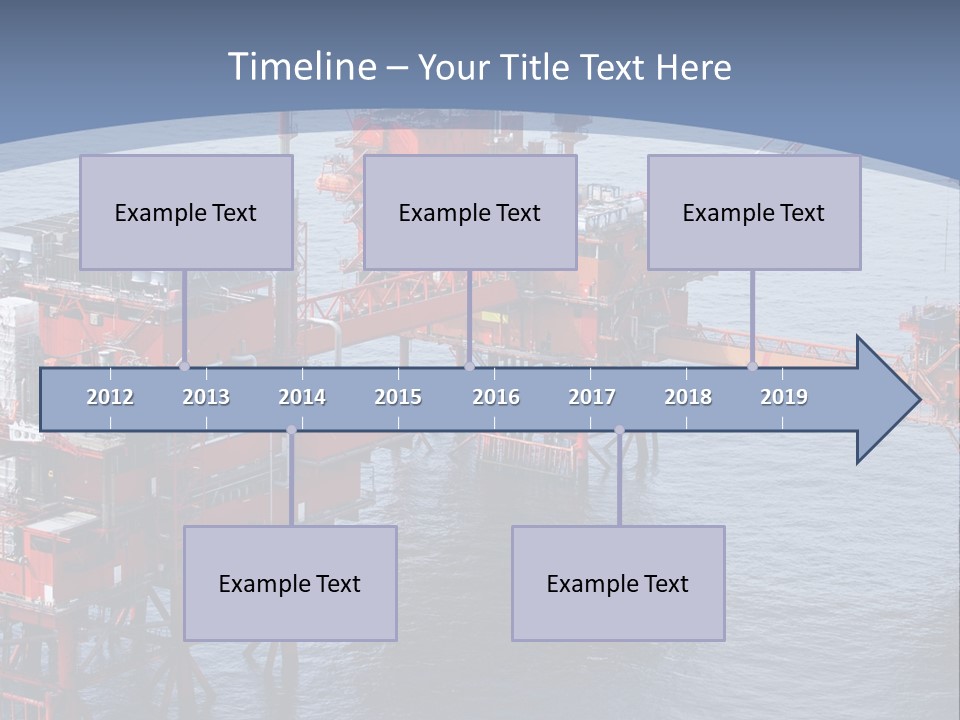 An Oil Rig In The Middle Of A Body Of Water PowerPoint Template