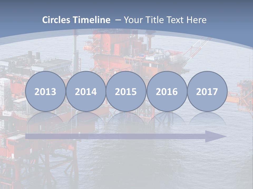 An Oil Rig In The Middle Of A Body Of Water PowerPoint Template