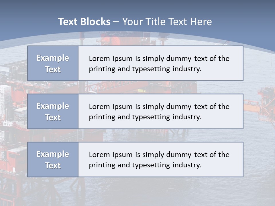 An Oil Rig In The Middle Of A Body Of Water PowerPoint Template