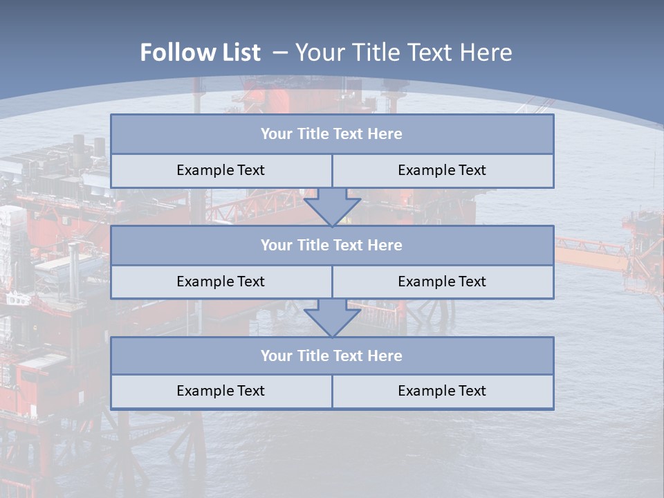 An Oil Rig In The Middle Of A Body Of Water PowerPoint Template