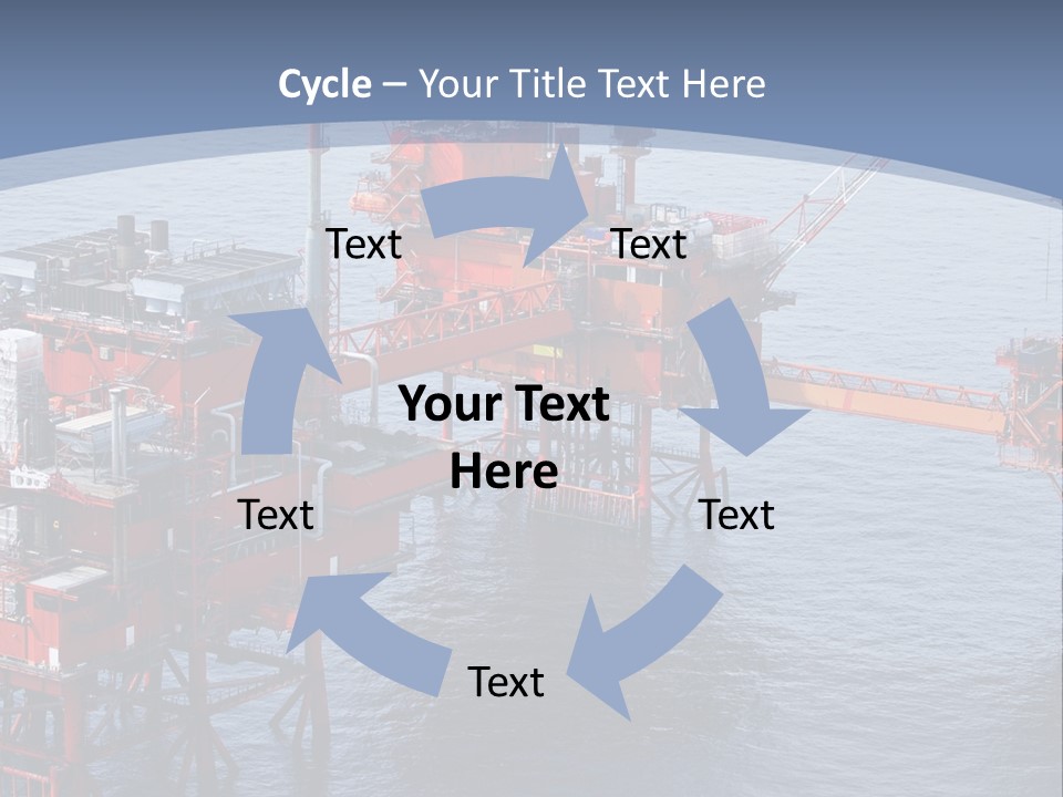An Oil Rig In The Middle Of A Body Of Water PowerPoint Template