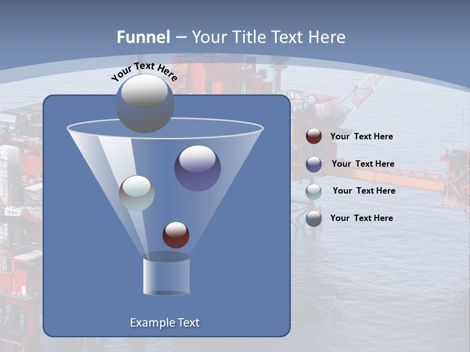 An Oil Rig In The Middle Of A Body Of Water PowerPoint Template