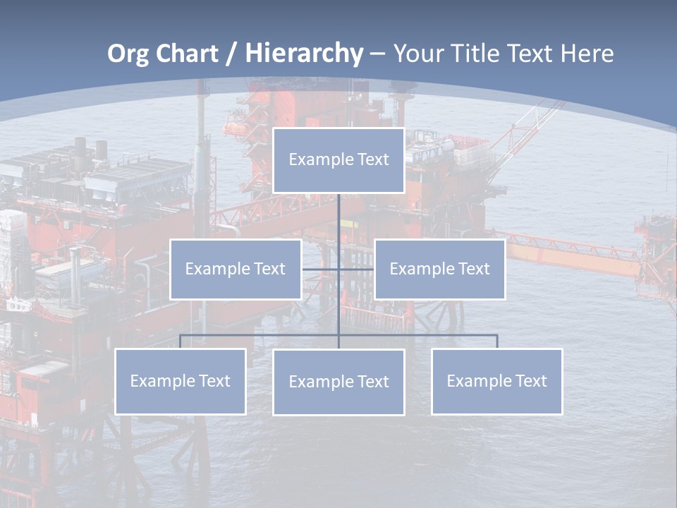 An Oil Rig In The Middle Of A Body Of Water PowerPoint Template