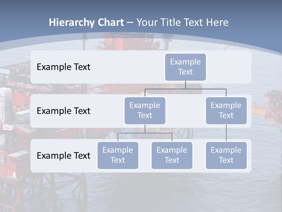 An Oil Rig In The Middle Of A Body Of Water PowerPoint Template