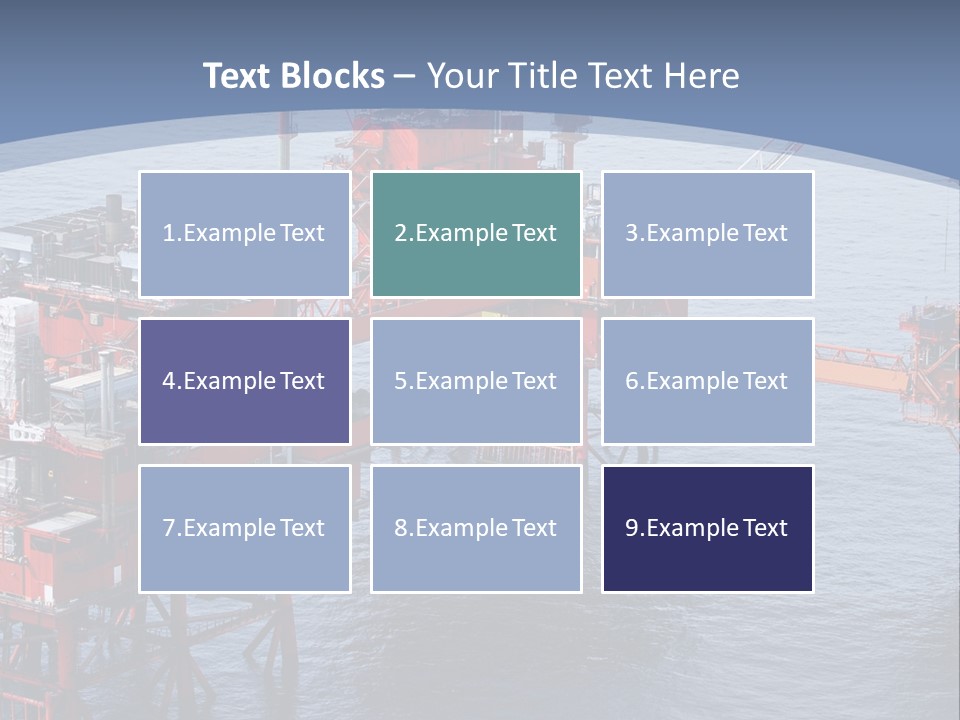 An Oil Rig In The Middle Of A Body Of Water PowerPoint Template