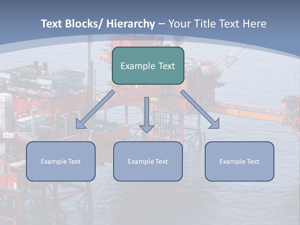 An Oil Rig In The Middle Of A Body Of Water PowerPoint Template