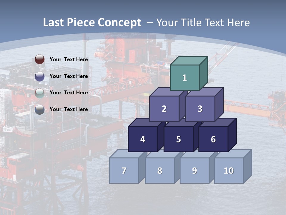 An Oil Rig In The Middle Of A Body Of Water PowerPoint Template