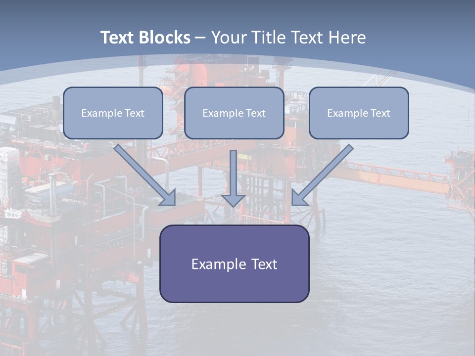 An Oil Rig In The Middle Of A Body Of Water PowerPoint Template