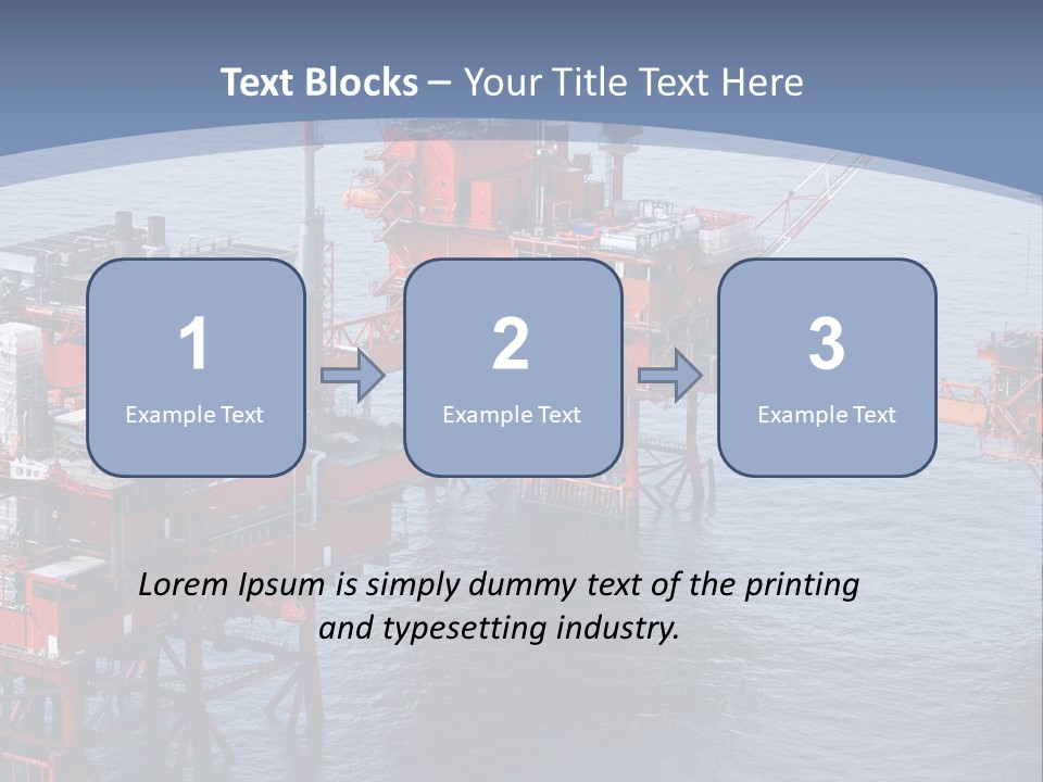 An Oil Rig In The Middle Of A Body Of Water PowerPoint Template