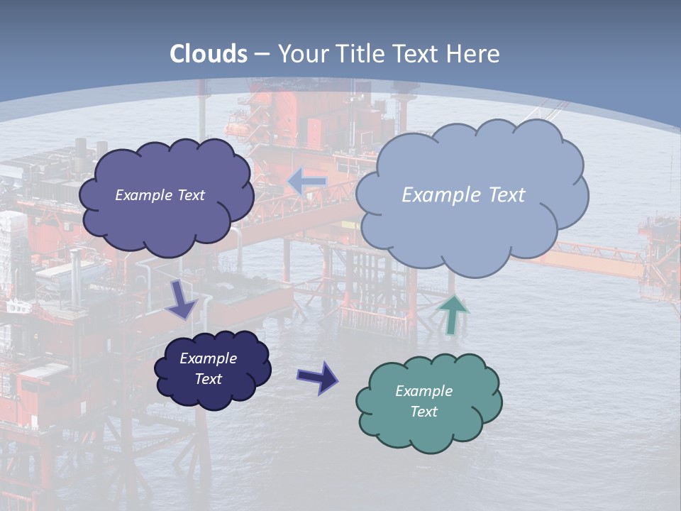 An Oil Rig In The Middle Of A Body Of Water PowerPoint Template