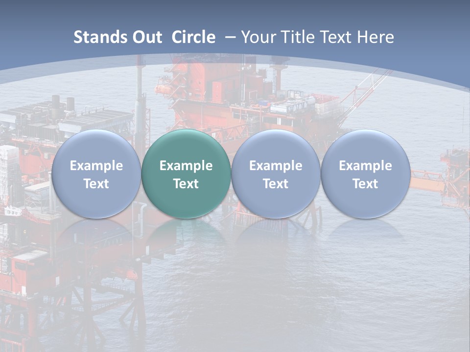 An Oil Rig In The Middle Of A Body Of Water PowerPoint Template