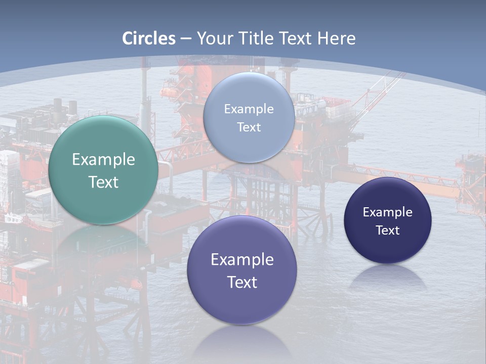 An Oil Rig In The Middle Of A Body Of Water PowerPoint Template