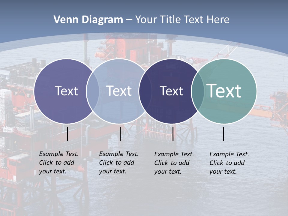 An Oil Rig In The Middle Of A Body Of Water PowerPoint Template