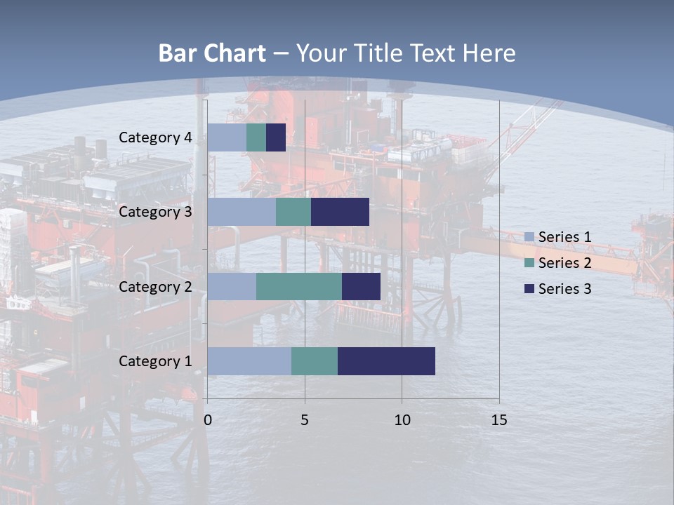 An Oil Rig In The Middle Of A Body Of Water PowerPoint Template