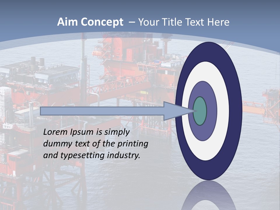 An Oil Rig In The Middle Of A Body Of Water PowerPoint Template