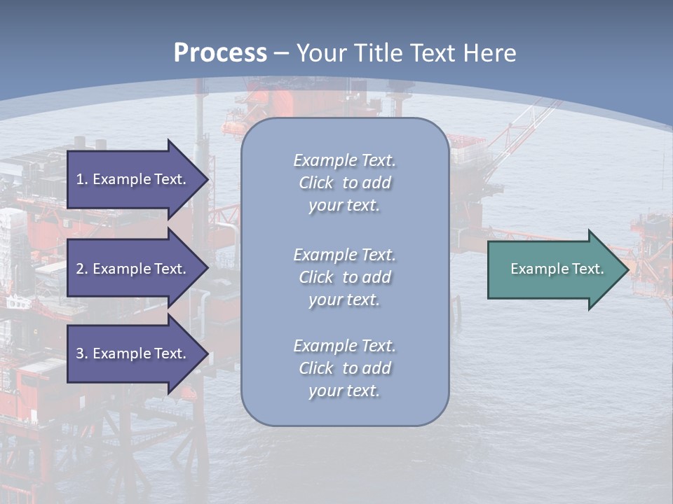 An Oil Rig In The Middle Of A Body Of Water PowerPoint Template