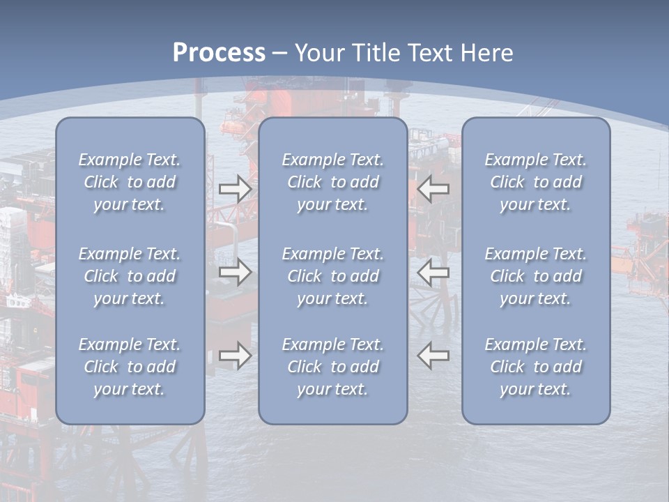 An Oil Rig In The Middle Of A Body Of Water PowerPoint Template