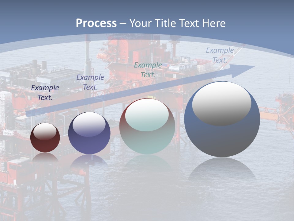 An Oil Rig In The Middle Of A Body Of Water PowerPoint Template