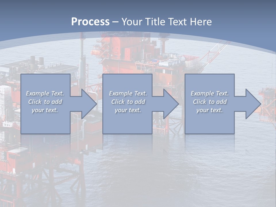 An Oil Rig In The Middle Of A Body Of Water PowerPoint Template
