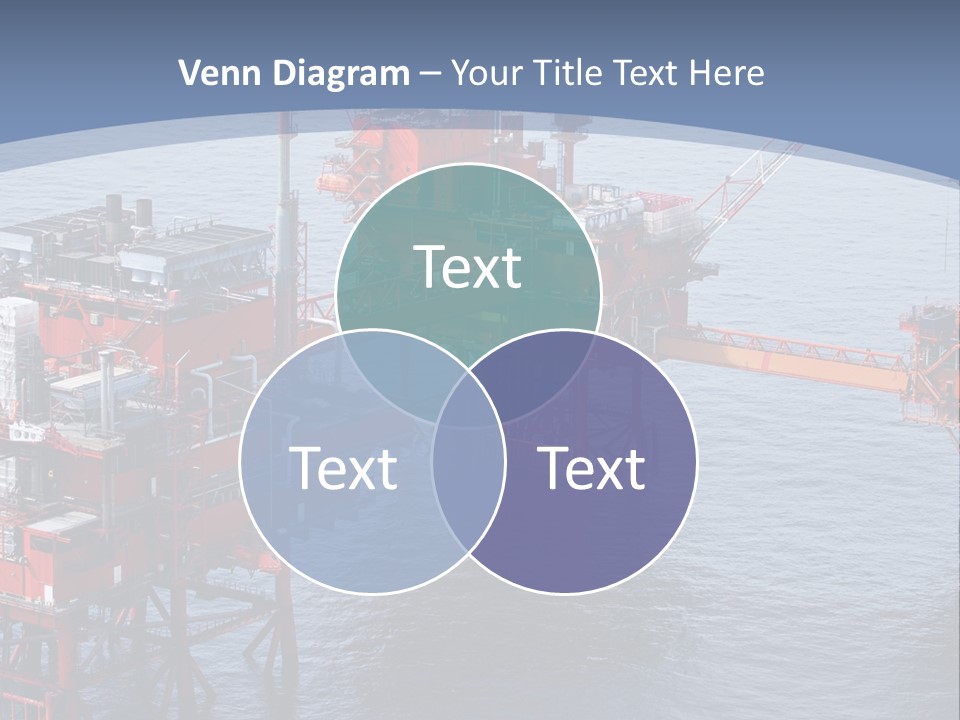 An Oil Rig In The Middle Of A Body Of Water PowerPoint Template