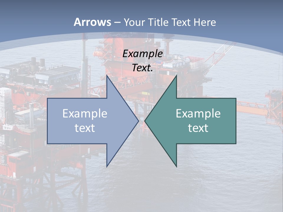 An Oil Rig In The Middle Of A Body Of Water PowerPoint Template