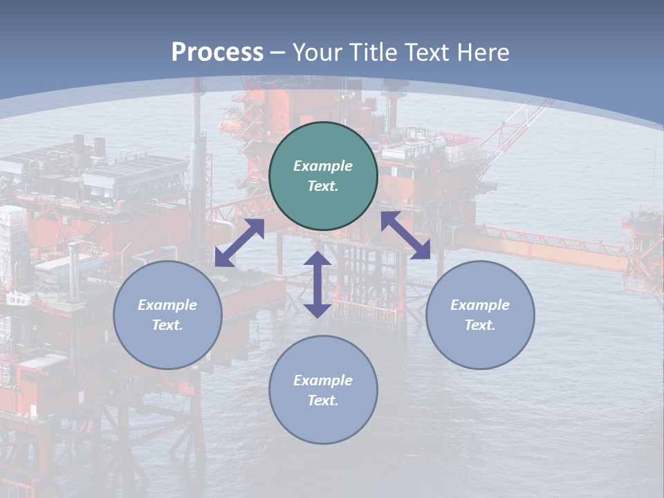 An Oil Rig In The Middle Of A Body Of Water PowerPoint Template