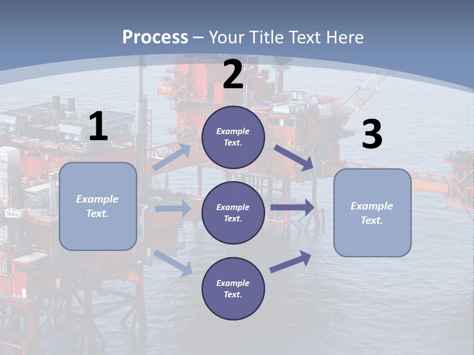 An Oil Rig In The Middle Of A Body Of Water PowerPoint Template