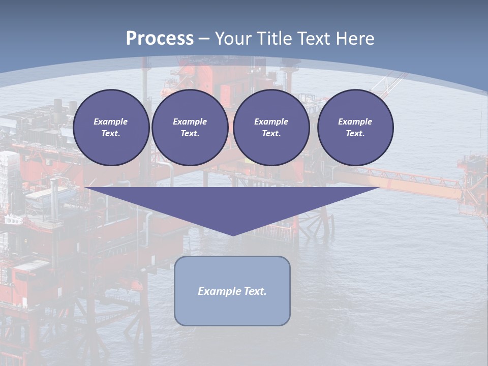 An Oil Rig In The Middle Of A Body Of Water PowerPoint Template