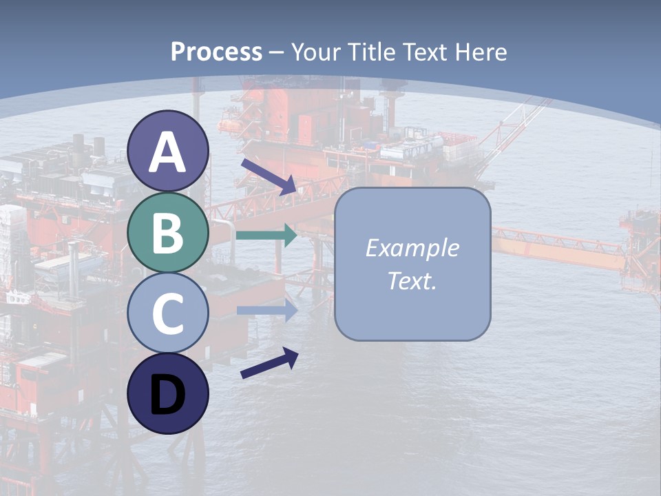 An Oil Rig In The Middle Of A Body Of Water PowerPoint Template