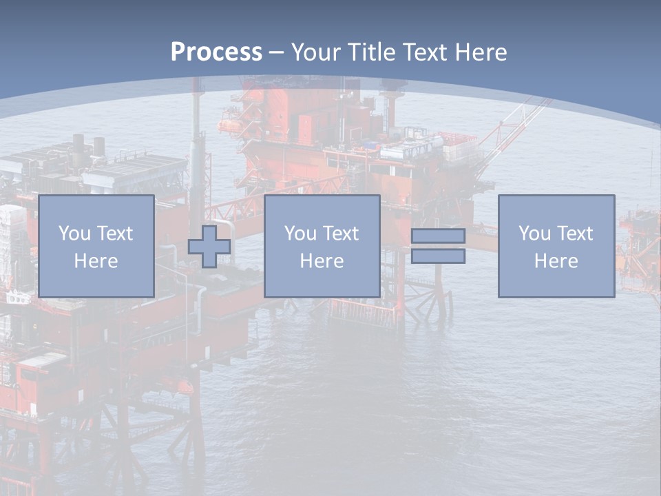 An Oil Rig In The Middle Of A Body Of Water PowerPoint Template