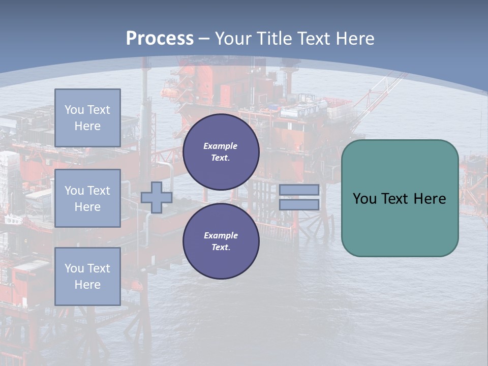 An Oil Rig In The Middle Of A Body Of Water PowerPoint Template