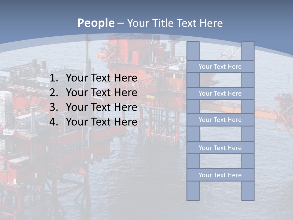 An Oil Rig In The Middle Of A Body Of Water PowerPoint Template