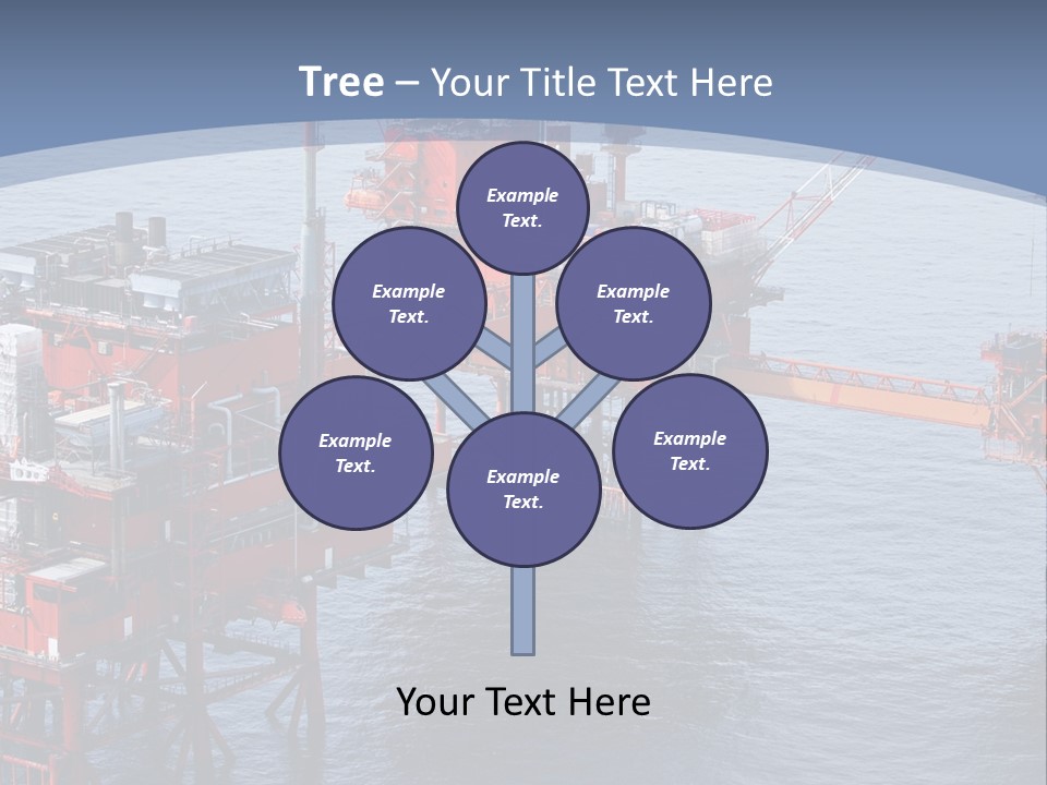 An Oil Rig In The Middle Of A Body Of Water PowerPoint Template
