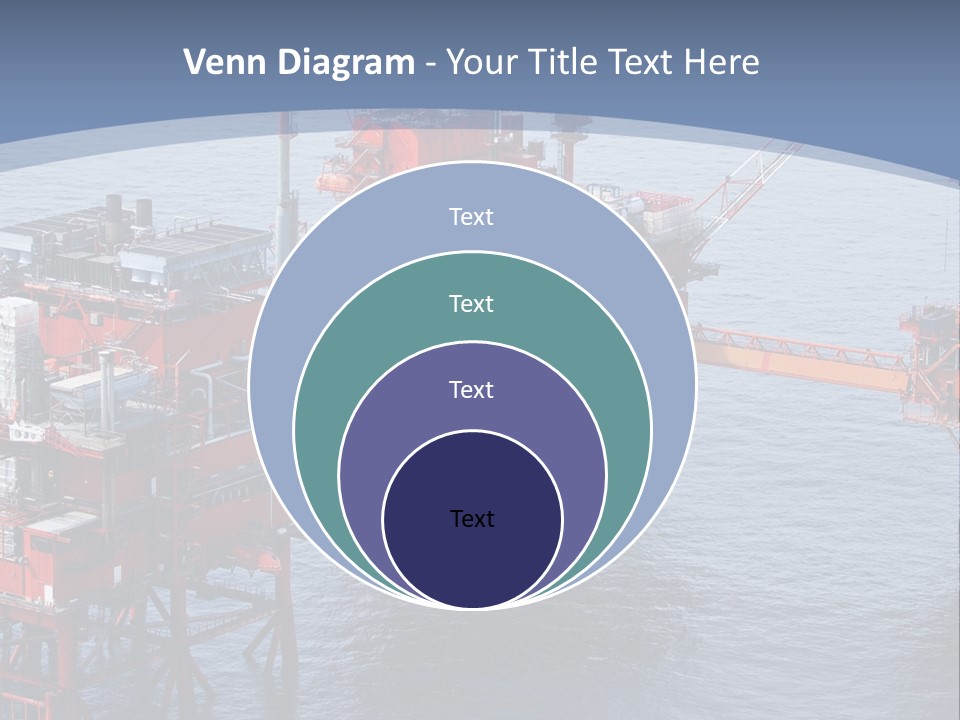 An Oil Rig In The Middle Of A Body Of Water PowerPoint Template