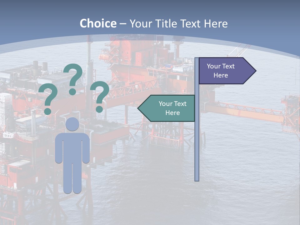 An Oil Rig In The Middle Of A Body Of Water PowerPoint Template