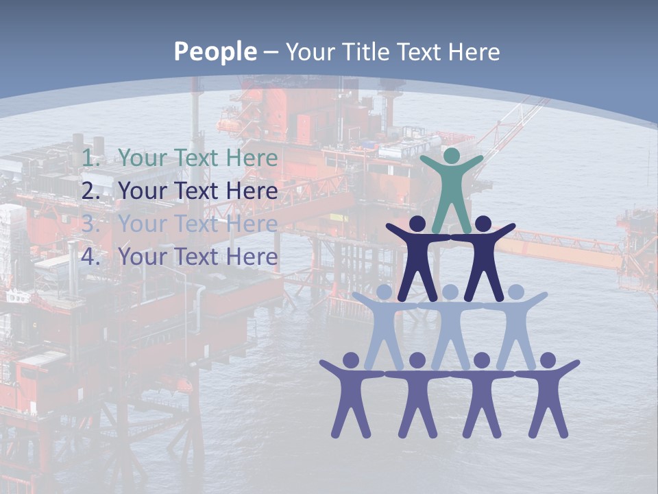 An Oil Rig In The Middle Of A Body Of Water PowerPoint Template