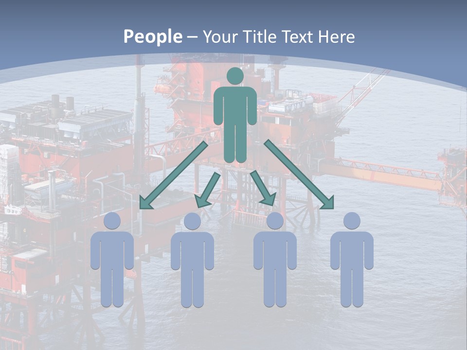 An Oil Rig In The Middle Of A Body Of Water PowerPoint Template