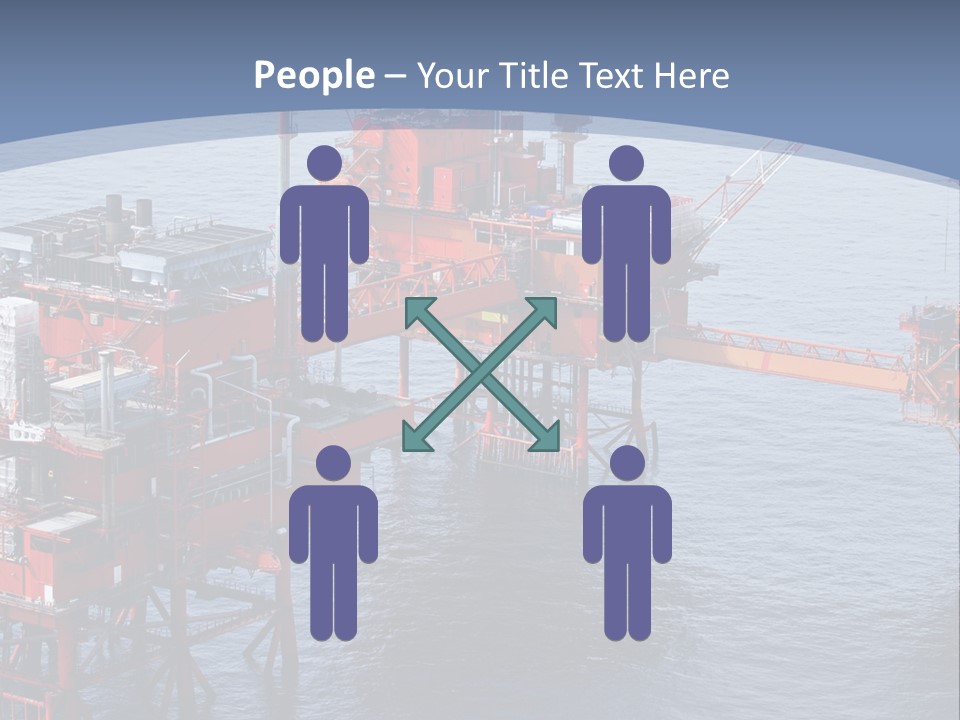 An Oil Rig In The Middle Of A Body Of Water PowerPoint Template
