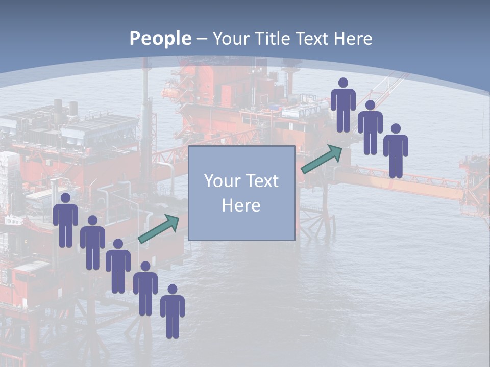 An Oil Rig In The Middle Of A Body Of Water PowerPoint Template