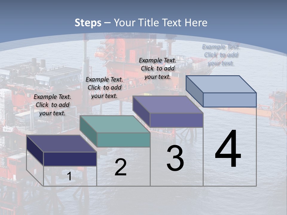 An Oil Rig In The Middle Of A Body Of Water PowerPoint Template