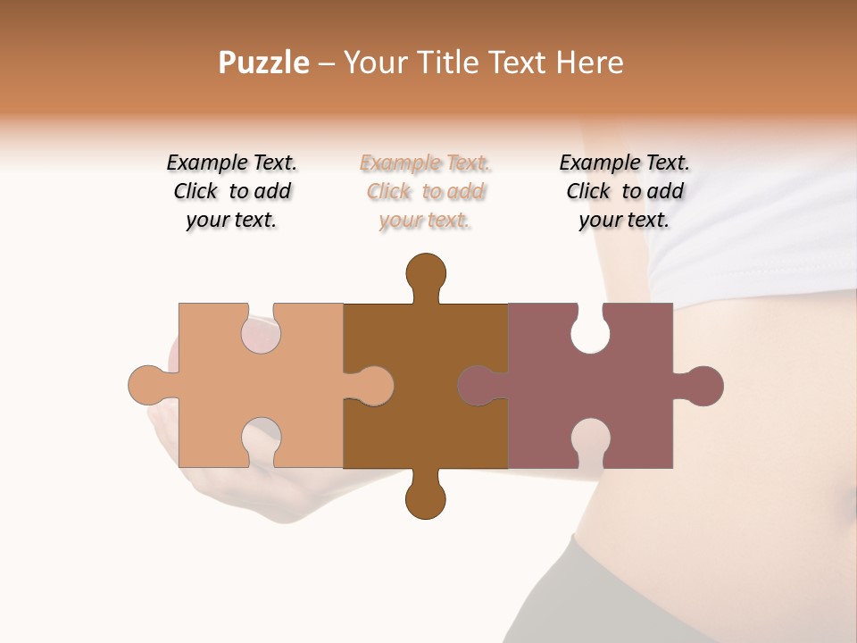 A Pregnant Woman Holding An Apple In Her Hand PowerPoint Template