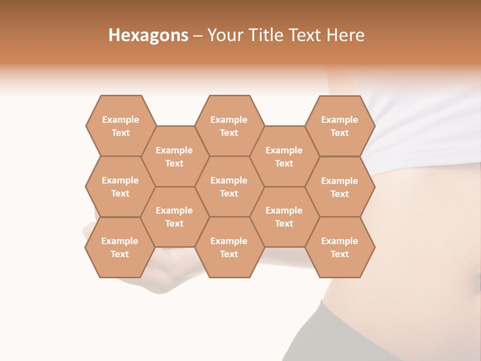 A Pregnant Woman Holding An Apple In Her Hand PowerPoint Template