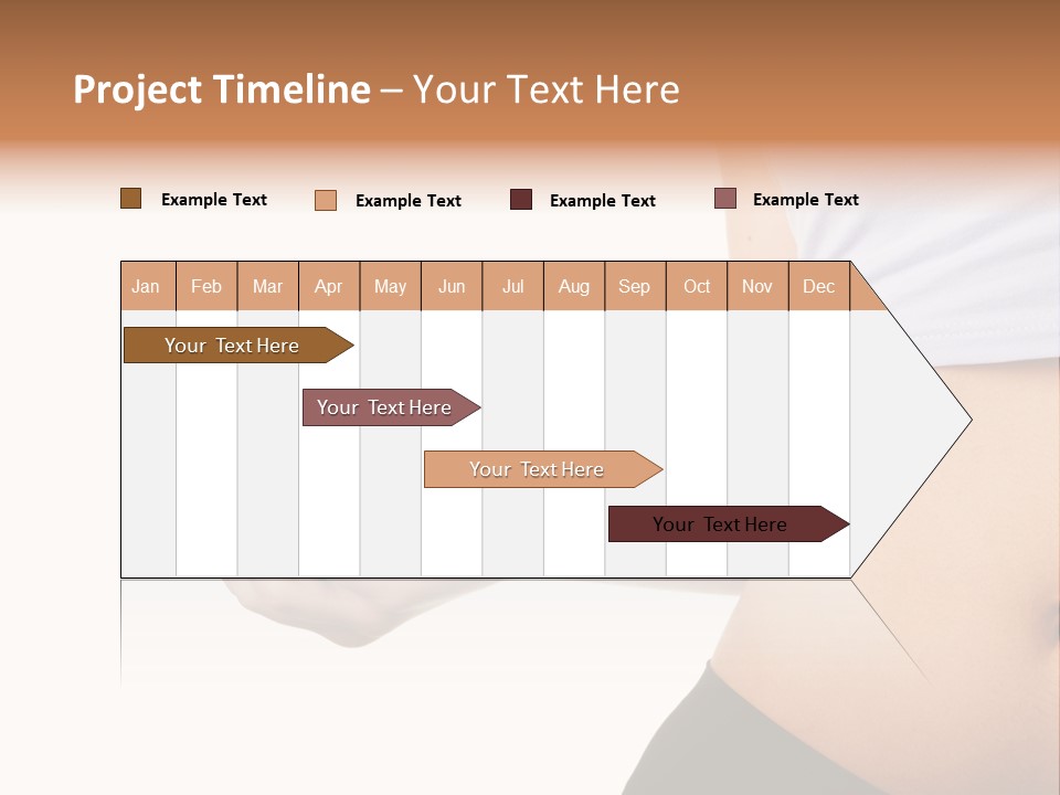 A Pregnant Woman Holding An Apple In Her Hand PowerPoint Template