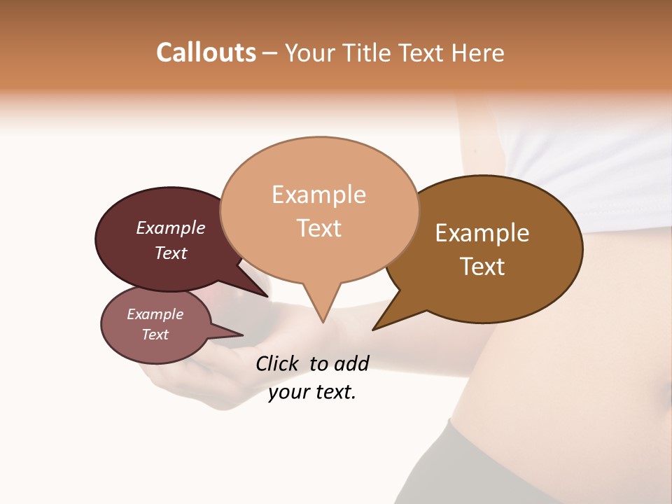 A Pregnant Woman Holding An Apple In Her Hand PowerPoint Template