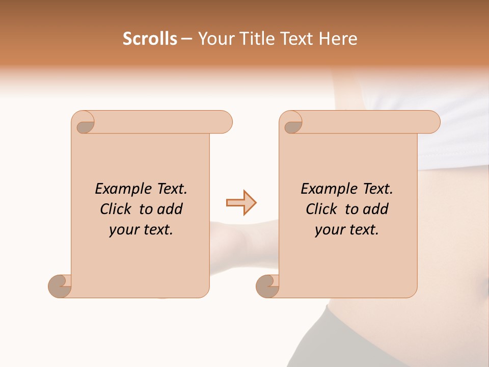 A Pregnant Woman Holding An Apple In Her Hand PowerPoint Template
