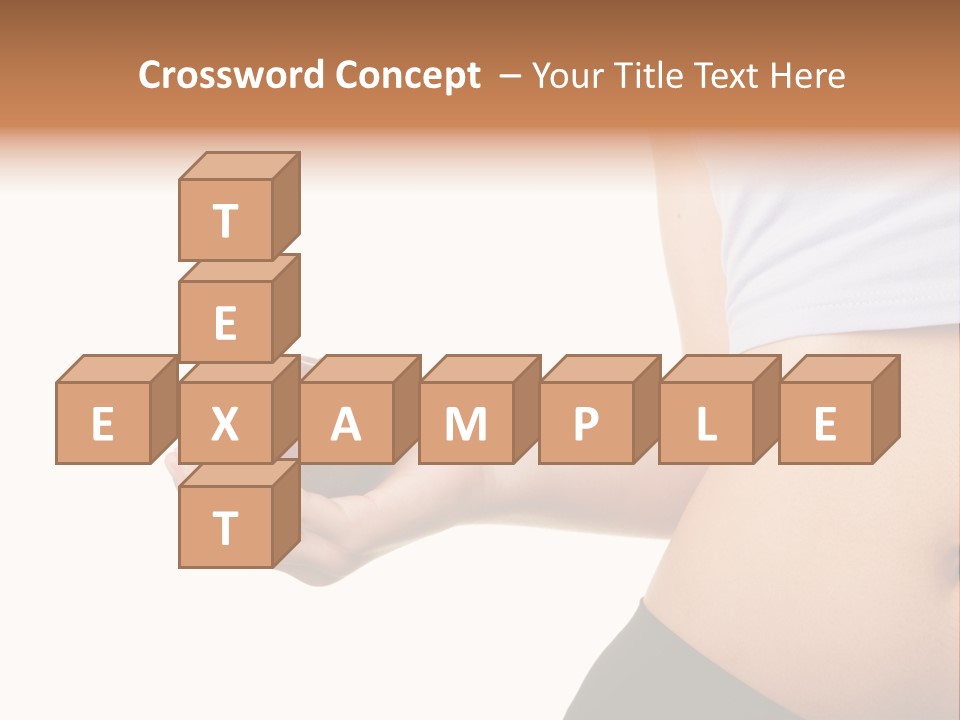 A Pregnant Woman Holding An Apple In Her Hand PowerPoint Template